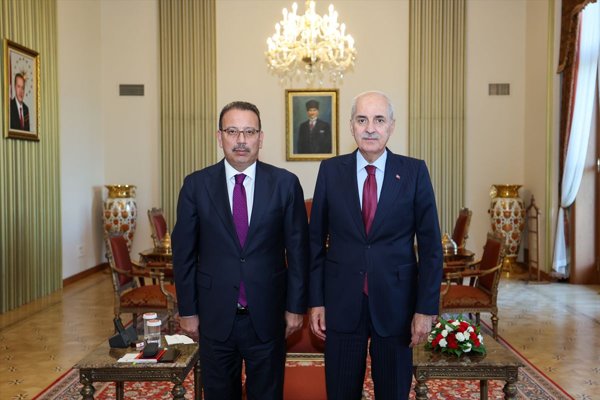 TBMM Başkanı Kurtulmuş, Sayıştay Başkanı Yener'i kabul etti